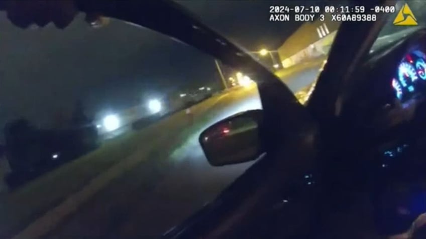 Police chase caught on bodycam