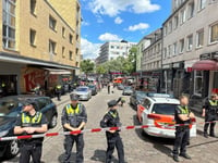 Police shoot man with axe ahead of Hamburg Euros match