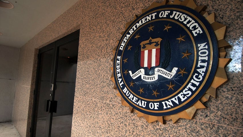 FBI seal on wall