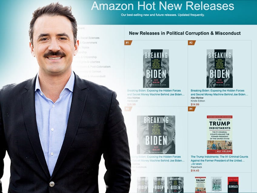 politico declares biden books bombing on day marlows breaking biden rockets to 23 on amazon