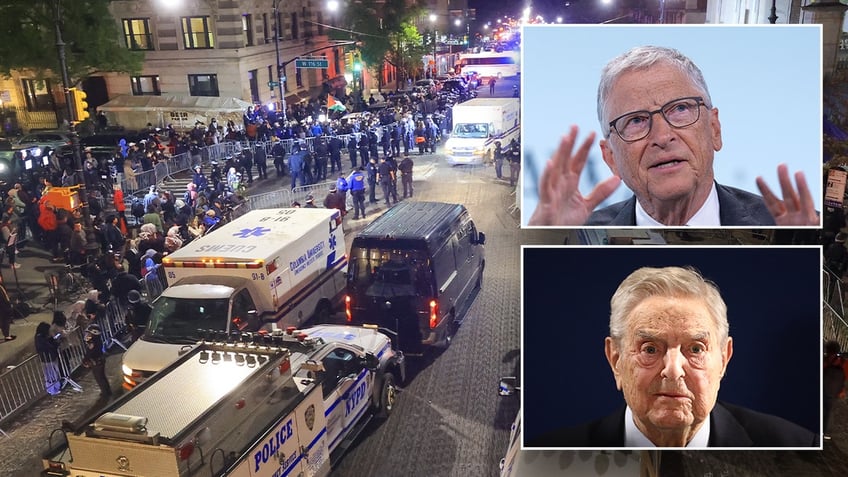 Columbia protests, Bill Gates and George Soros