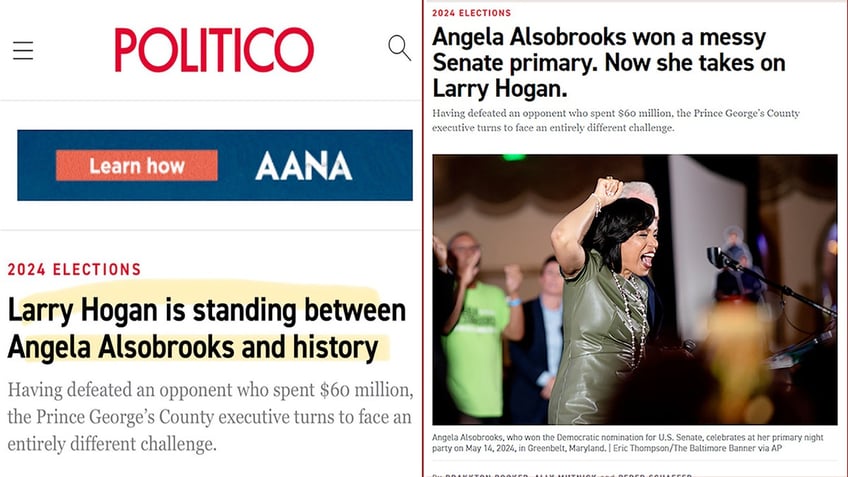 Altered Politico headlines