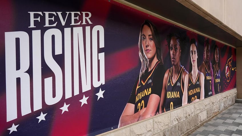 Fever banner at the Gainbridge Fieldhouse