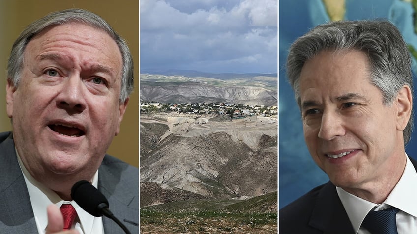 Pompeo, West Bank, Blinken