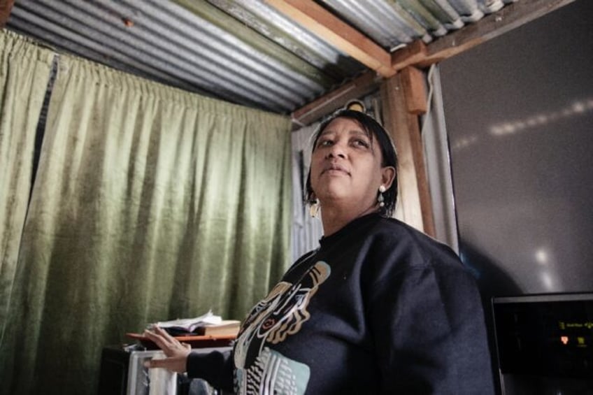 Evicted: Ursula Felkers, a resident of Blikkiesdorp, aka 'Tin Can Town', near Cape Town