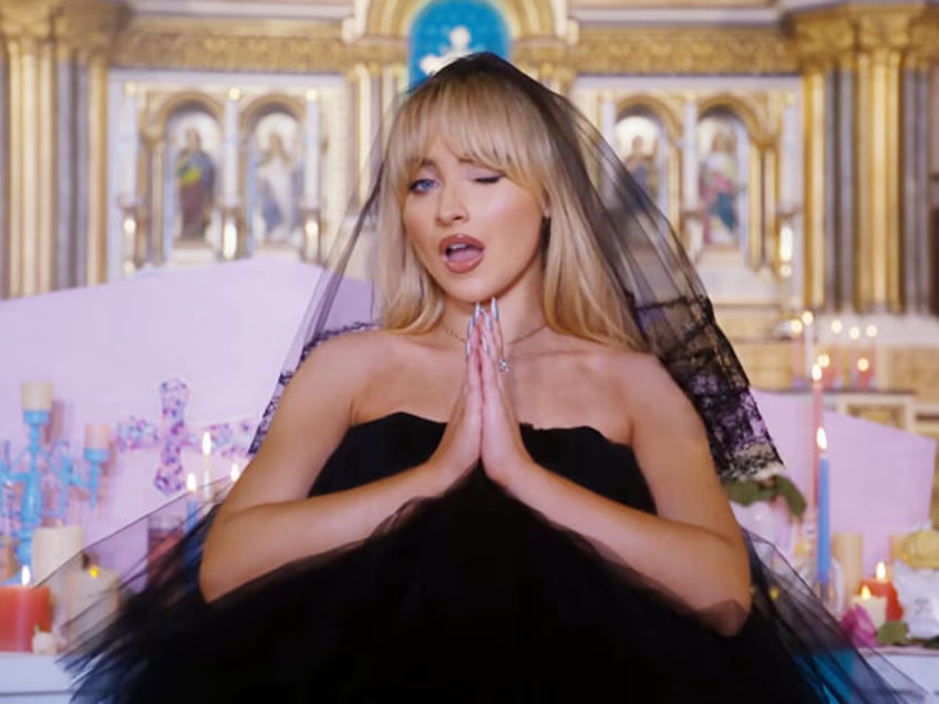 pop singer sabrina carpenter desecrates nyc church in music video shoot priest stripped of duties