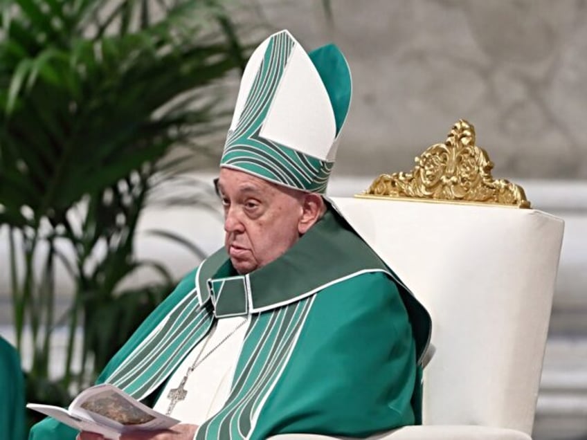 Pope Francis presides over in Saint Peter's Basilica the Holy Mass on the occasion of the