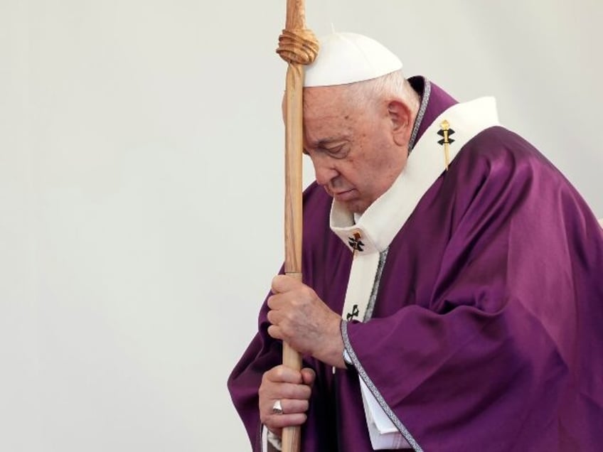 Pope Francis presides over a ceremony on the occasion of All Souls Day, at the Laurentino
