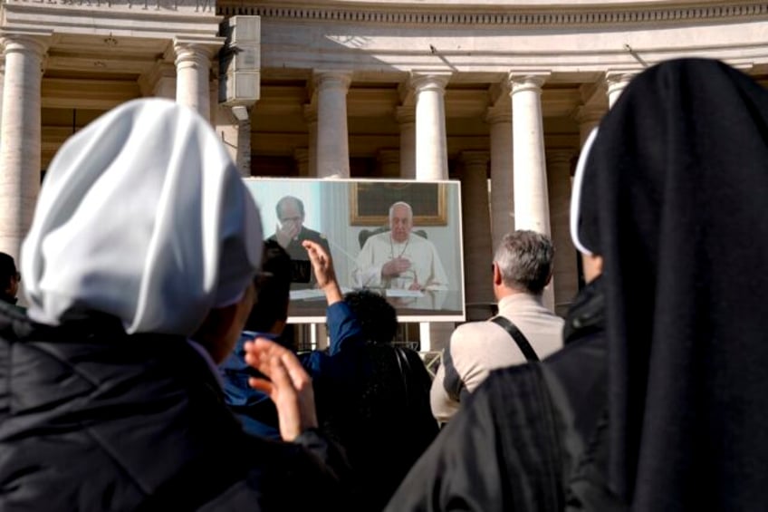 pope francis says hes doing better but again skips his window appearance facing st peters square