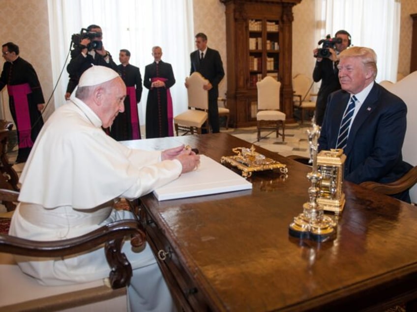 Le Président des Etats-Unis Donald Trump a rencontré le pape François lors d?une audien