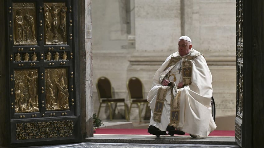 Pope Francis at St Peter's Basilica