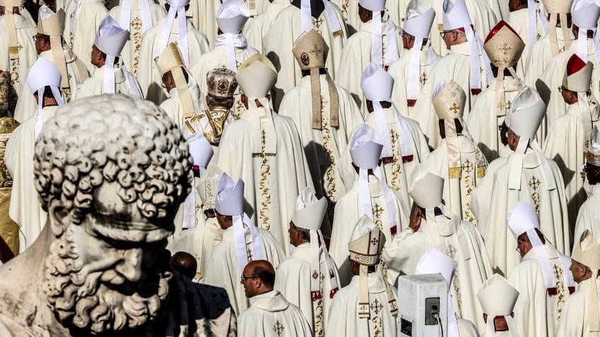 pope opens synod warns against political calculations and ideological battles in the catholic church