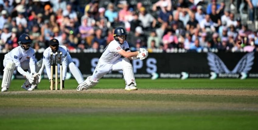 Sweeping up: England stand-in captain Ollie Pope oversaw a five-wicket win against Sri Lan