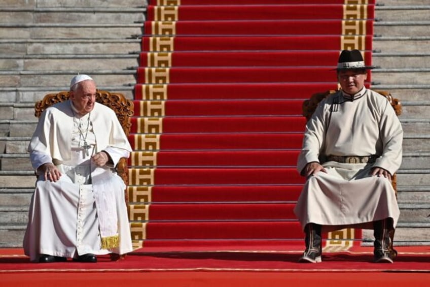 pope warns mongolia of risks from corruption environmental destruction