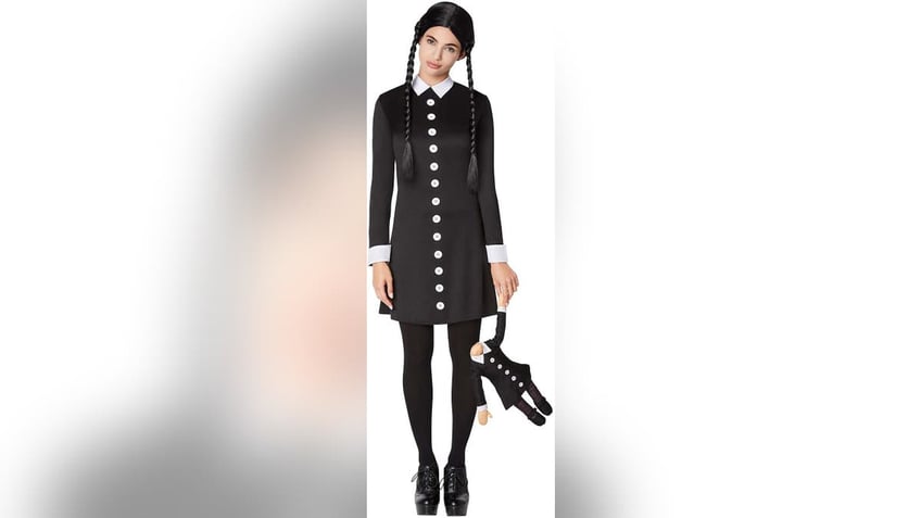 For a comfortable but spooky costume, go with Wednesday Addams