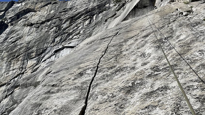 popular rock climbing area closed in yosemite national park after crack forms in cliff