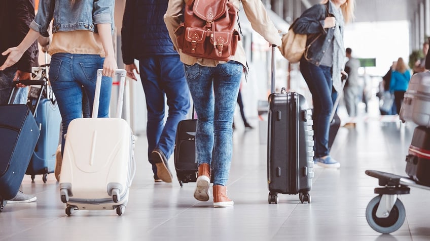 people in an airport