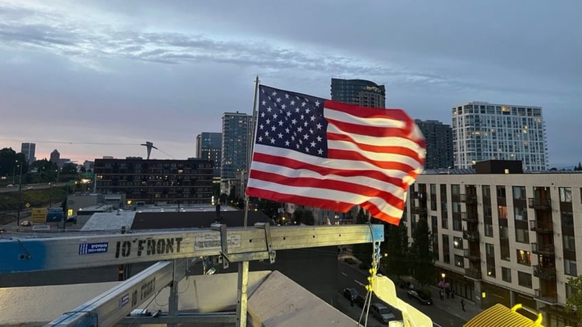 DHS announced a new American flag was added to its Portland ICE facility after protesters burned others.