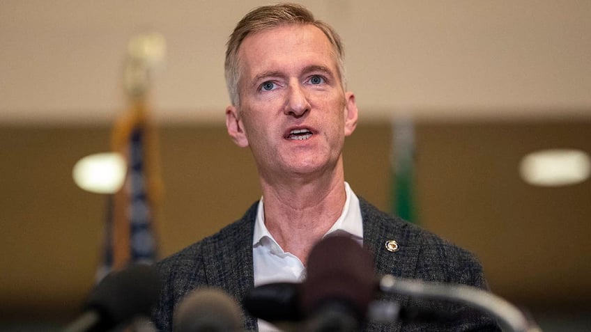 PORTLAND, OR - AUGUST 30: Portland Mayor Ted Wheeler announced that he would not seek reelection.