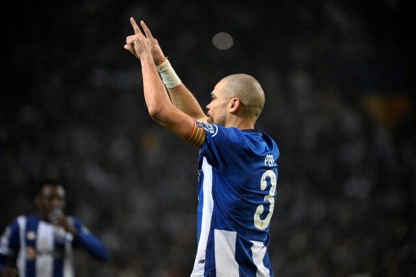 Pepe extended his record as the oldest Champions League scorer in Porto's win