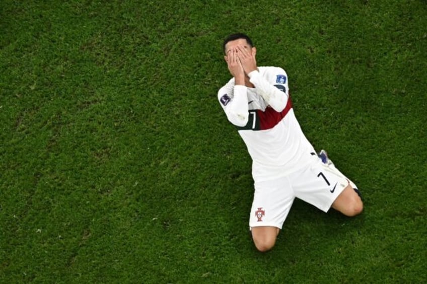 The dream is over: Cristiano Ronaldo reacts as Portugal go out of the World Cup against Mo