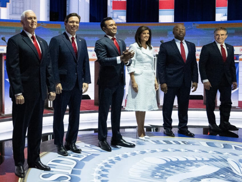 post debate national poll trump still leads with support from half of republicans