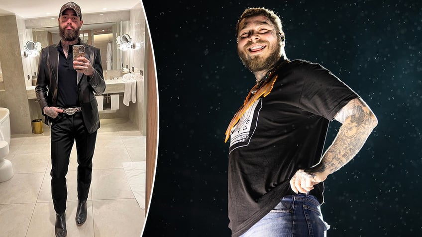post malone flaunts weight loss after revealing his secret to dropping 55 pounds