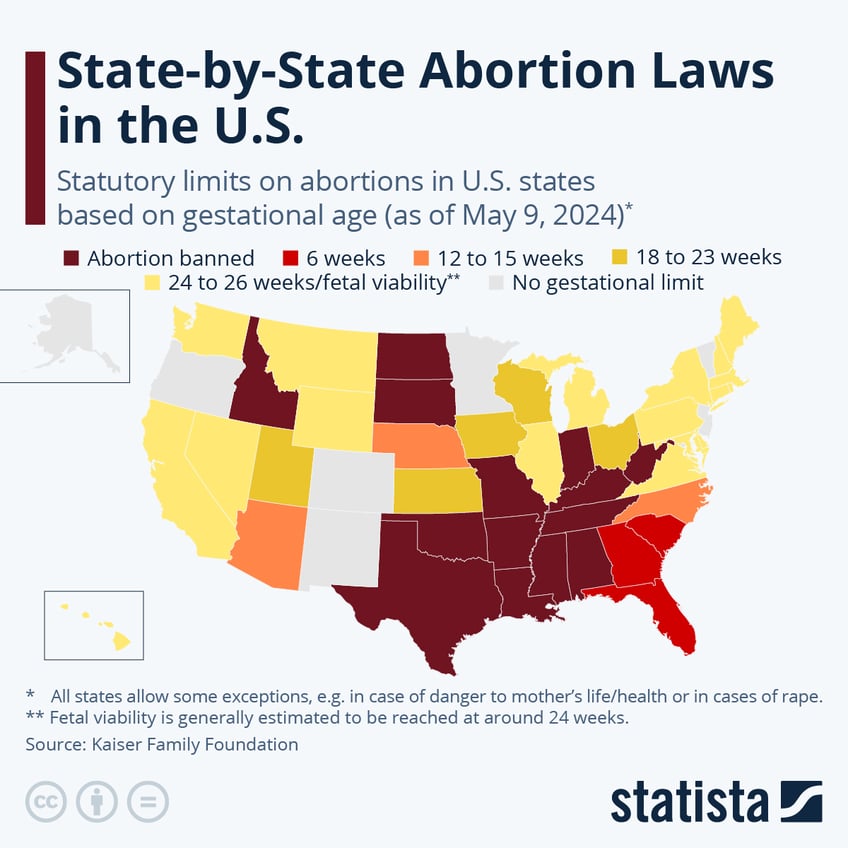 Infographic: State-by-State Abortion Laws in the U.S. | Statista