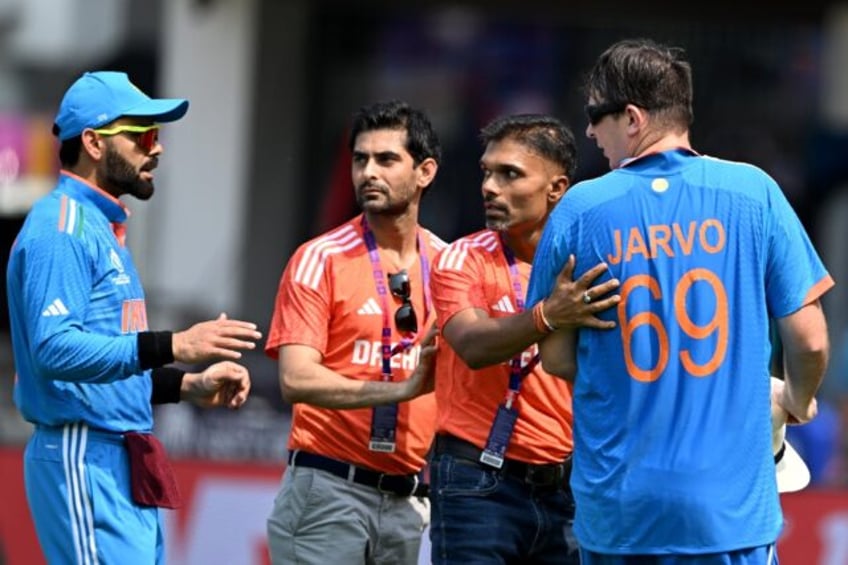 prankster sparks world cup security fear at india australia world cup game