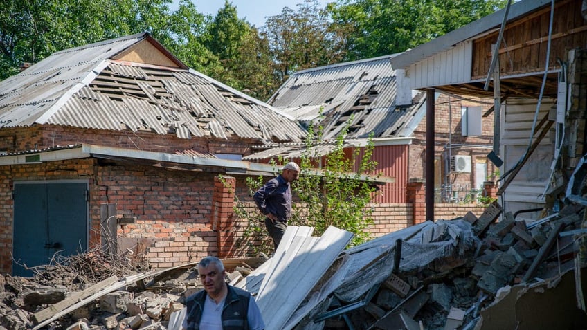 destroyed church in Ukraine