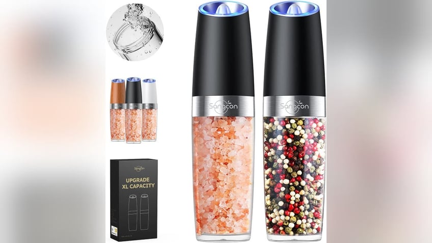 This grinder features an LED light and smart tech that activates it.