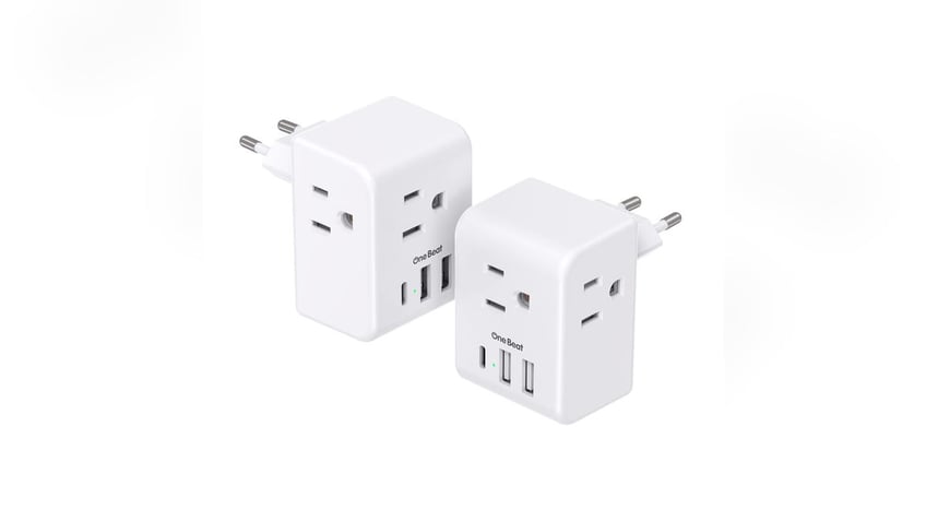 Charge your devices from anywhere with a travel adapter. 