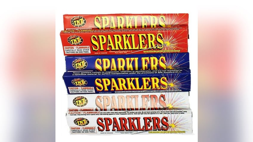 Sparklers keep kids and adults entertained. 