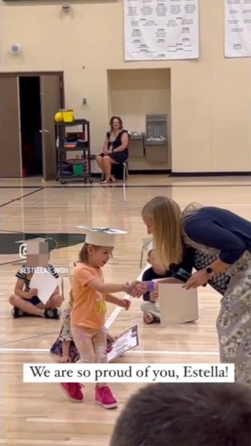 preschooler walks at graduation despite facing partial paralysis amid ceremony full of life