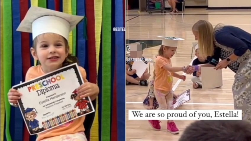 preschooler walks at graduation despite facing partial paralysis amid ceremony full of life