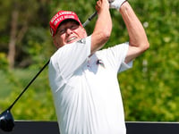 President-elect Trump takes on pro golf champion Dustin Johnson at Trump International Golf Course