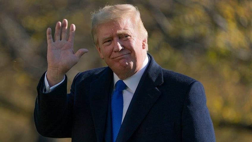 President-elect Donald Trump waves