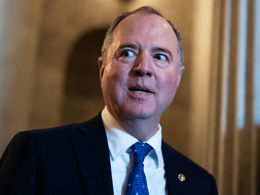 UNITED STATES - MAY 6: Sen. Adam Schiff, D-Calif., is seen after the senate luncheons in t