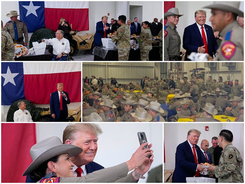 president trump gov abbott serve thanksgiving meals to texas border troops state police