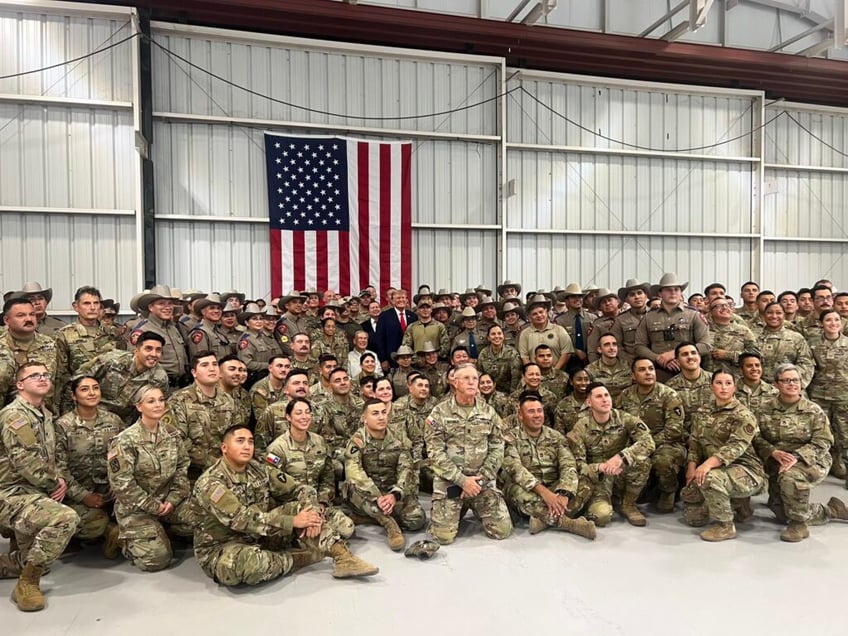 president trump gov abbott serve thanksgiving meals to texas border troops state police