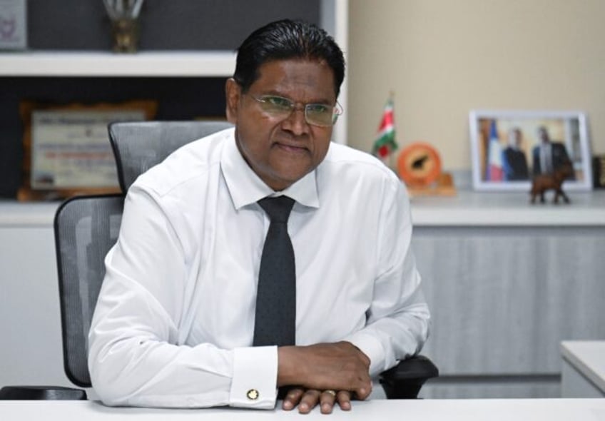 Suriname President Chan Santokhi spoke to AFP in the capital Paramaribo