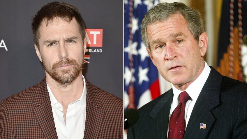 Sam Rockwell and George W. Bush split