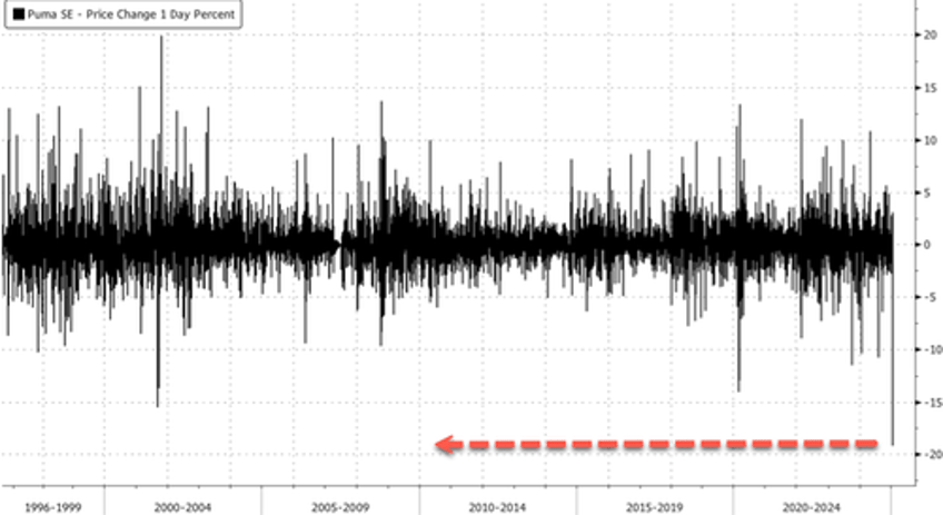 pretty shocking print pumas dismal earnings send shares crashing 