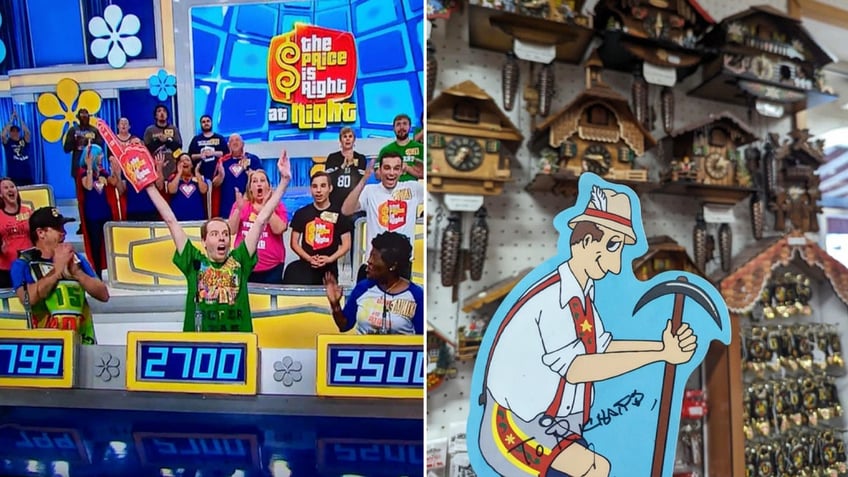price is right champ takes prize winning trip to switzerland brings iconic yodely guy we love this