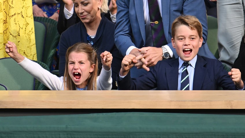 Princess Chalotte and Prince George at Wimbledon