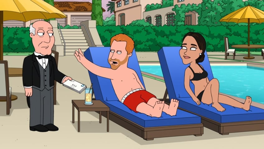 prince harry and meghan markle mocked by family guy for being paid to do no one knows what