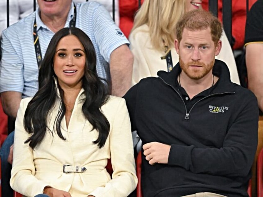 THE HAGUE, NETHERLANDS - APRIL 17: Prince Harry, Duke of Sussex and Meghan, Duchess of Sus