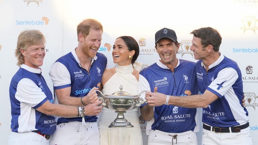 prince harry and meghan markle share kiss after charity polo match in miami