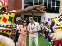 Prince Harry, Meghan arrive in Nigeria to champion the Invictus Games and meet with wounded soldiers