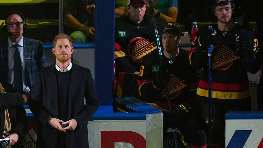 prince harry meghan markle appear at canucks game to promote invictus games